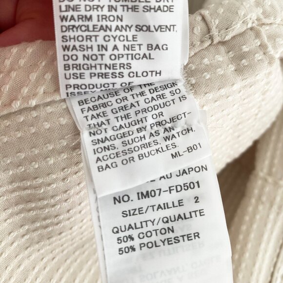 Issey Miyake Sashiko Wrap Kimono Jacket size "2" - one size only (fits M-XL) - Picture 12 of 15